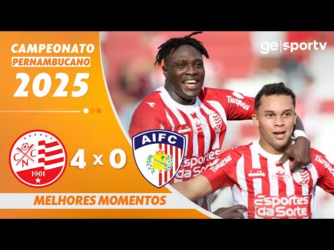 Gols e lances de Náutico x Afogados