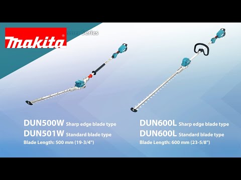 MAKITA gyvatvorių žirklės DUN600LZ, 18V, 600mm, be akumuliatoriaus ir kroviklio video