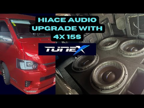 Hiace Audio upgrade with 4x 15s Tunex Blaze | Auckland, New Zealand