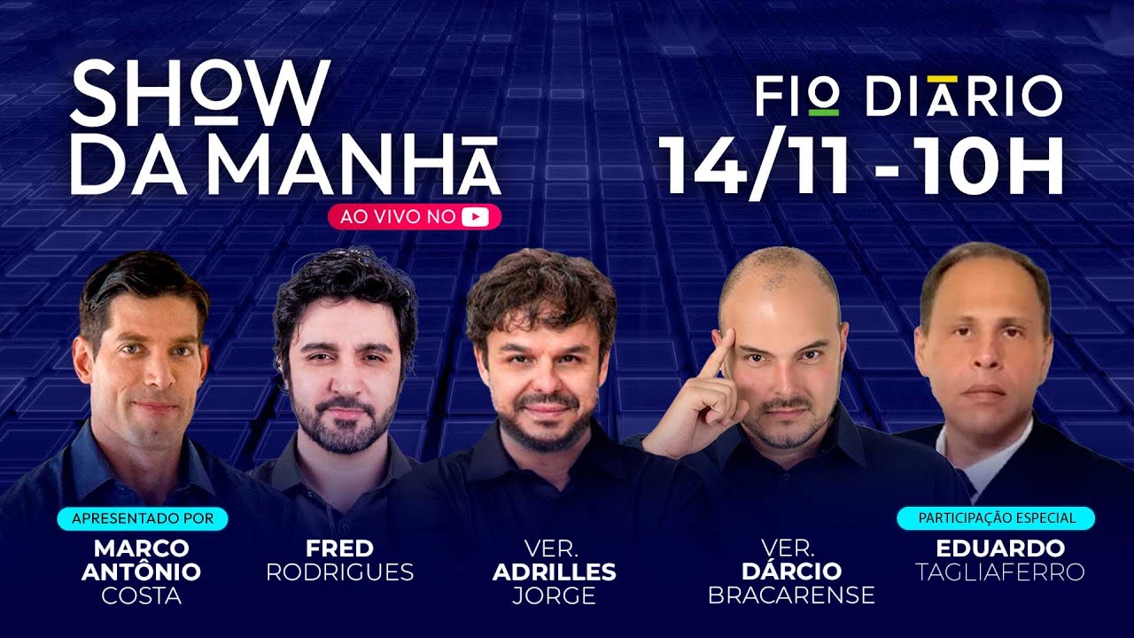 SHOW DA MANHÃ - TAGLIAFERRO EXCLUSIVO - ESQUERDA NA CADEIA - TRETAS - 14/11/2025