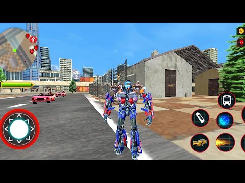 Grand Bus Robot Car Transform - Robot Shooting Game - Android Gameplay
