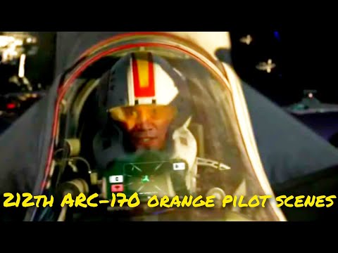 All 212th ARC-170 orange pilot scenes - Ep. 3
