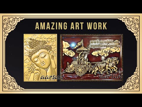 YT960 Wall Paintings | 7 Horses & Buddha Art & Mahabharat Painting | Elegant Designs Video