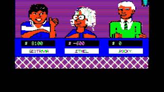 Apple II Game: Jeopardy! Sports Edition (1988 ShareData Inc.)