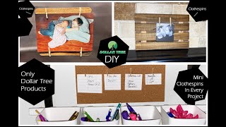 $1 Dollar Tree DIYs Using Mini Clothespins - Using Only Dollar Store Products! - Quick & Easy