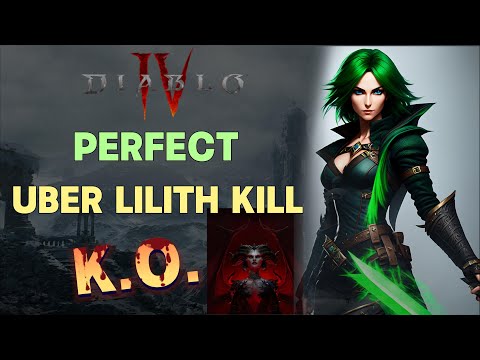 PERFECT Uber Lilith Kill! NO Uber Unique, Poison DOT ROGUE BUILD, Diablo 4 Season 2