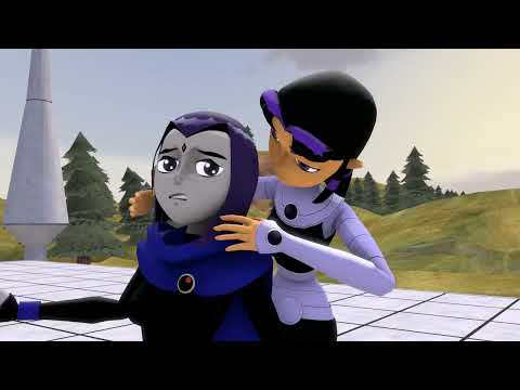 Blackfire, Starfire, and Raven's Wedgie Fight SFM (Commission)