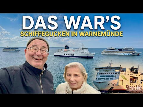 #348 That's it, end of the Christmas tour, ship watching in Warnemünde