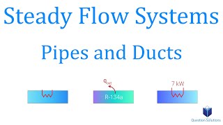 Steady Flow Systems - Pipes and Ducts | Thermodynamics | (Solved Examples)
