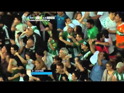 Gol de Viatri. Banfield 1 - Aldosivi 1. Liguilla Pre Sudamericana 2015. FPT