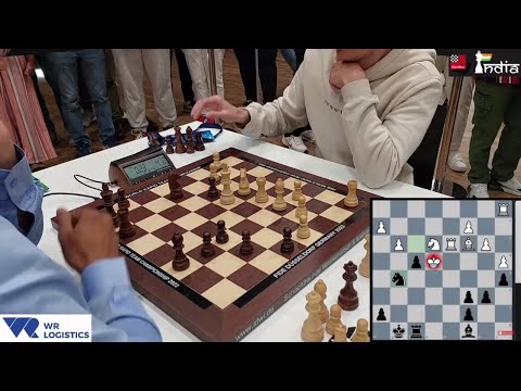Fabiano Caruana vs Pentala Harikrishna World Rapid Team Championship 2023