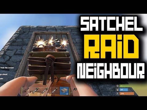 SATCHEL CHARGES FOR OUR NEIGHBOUR! Rust Solo Survival Gameplay #45