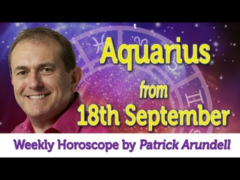 Aquarius Weekly Horoscope from 18th September - 25th September 2017