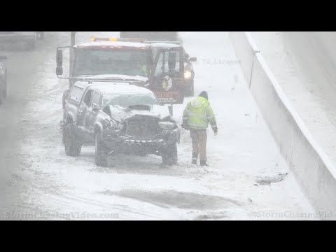 Winter Storm Hits The Twin Cites Metro Area - 11/29/2022