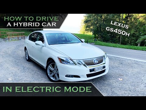 How to drive a hybrid car in electric mode? Lexus GS450h [4K 60fps]
