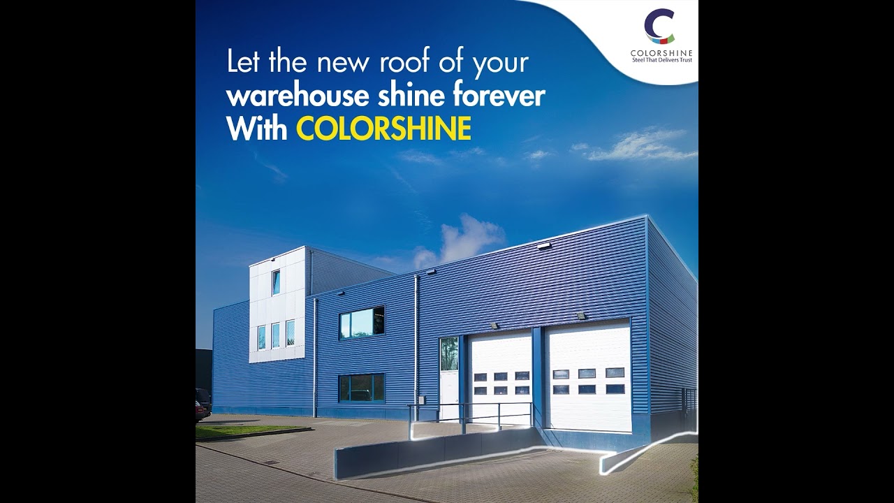 Color coated steel roofing sheets