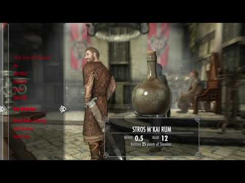 Skyrim ~ How To Keep The Stros M'kai Rum