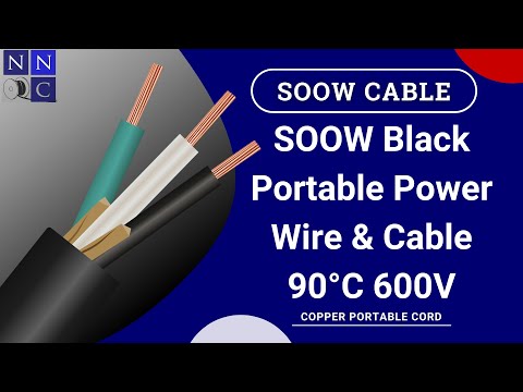 Nassau SOOW Portable Power Cord 600V Black | Nassau National Cable