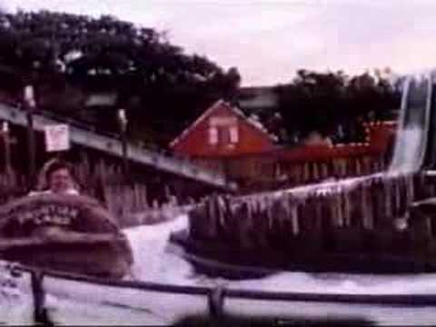 Soapy log-flume fun at Frontierland