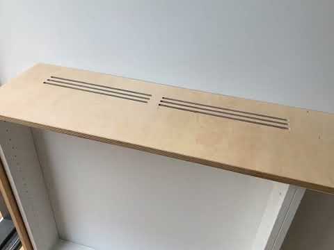 IKEA Billy hack to conceal radiators with plywood