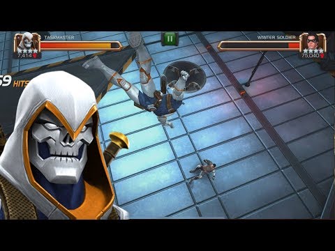 Taskmaster VS Realm of Legends Winter Soldier + Duel Gameplay - Marvel Contest Of Champions