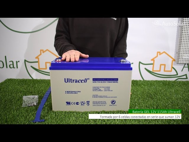 Batería GEL 12V 115Ah Ultracell UCG-115-12