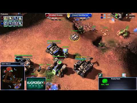 #287 HeRoMaRinE(T) vs. Grubby(P) - Kaspersky Arena #11 StarCraft II Heart of the Swarm Video