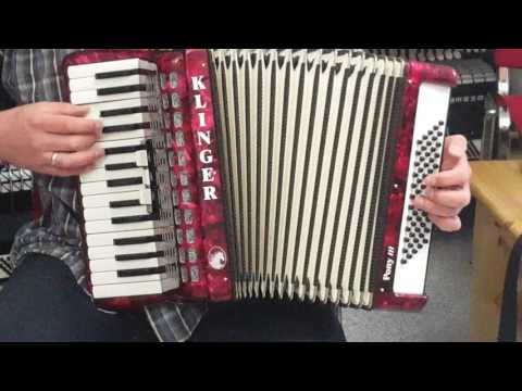 Klangprobe Akkordeon Klinger Pony III/ Weltmeister Rubin