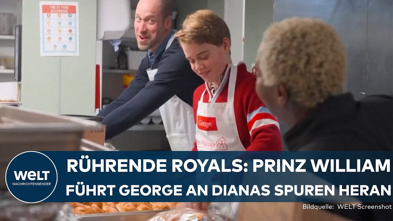 LONDON: Rührende Royals | Prinz William und Prinz George helfen Obdachlosen wie einst Diana