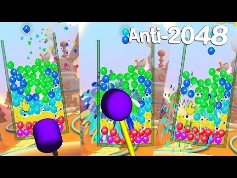 Anti 2048 Balls 3D Split splast Gameplay Android Walkthrough