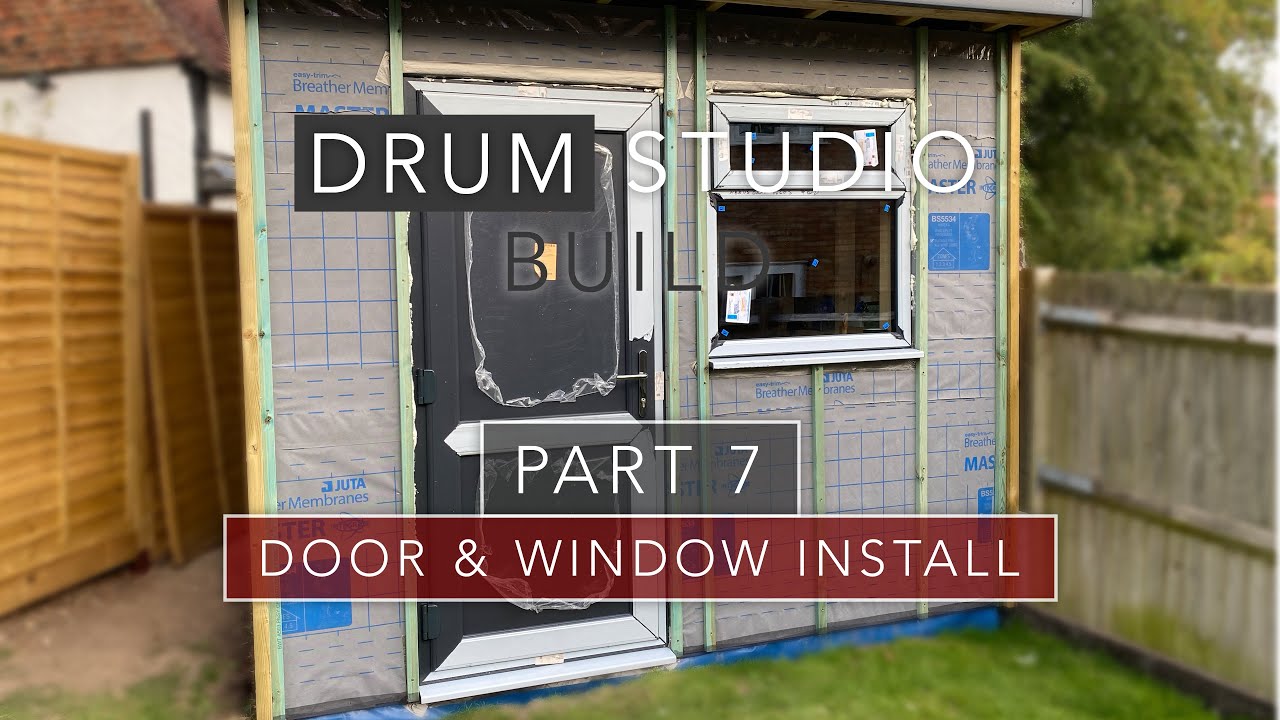 Watch video How to Install a uPVC Door or Window in a timber frame - Drum Studio Garden Room Build - Part 7 Now How to Install a uPVC Door or Window in a timber frame - Drum Studio Garden Room Build - Part 7