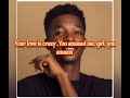 Magixx Ft Ayra Starr Love Don T Cost A Dime Re Up Remix Official Lyrics Video