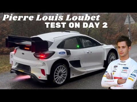Pierre Louis Loubet Pre Event Test Rally Monte Carlo 2023 | Wet Conditions