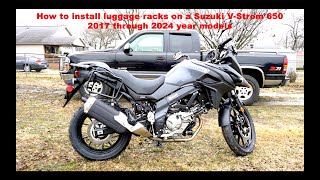 2017-2024 Suzuki V Strom 650 Givi luggage rack install