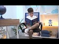 Превью youtube-видео Кресло поворотное RICCI, CHROME (синий+черный)
