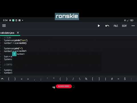 Basic Calculator Java N Ide