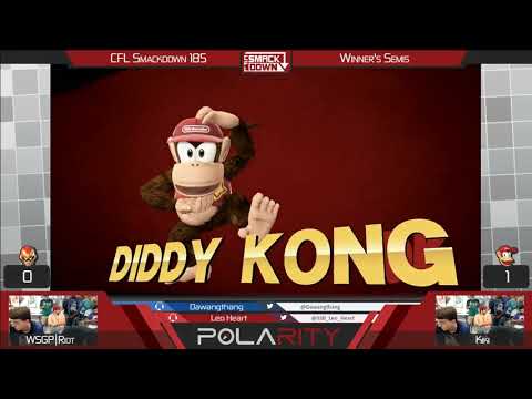 CFL Smackdown 185 WiiU - WSGP | Riot (Falcon) vs Kiki (Diddy Kong) - Winners Semis