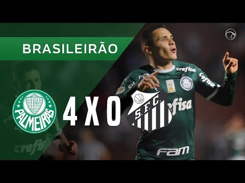 PALMEIRAS 4 X 0 SANTOS - GOLS - 18/05 - BRASILEIRÃO 2019