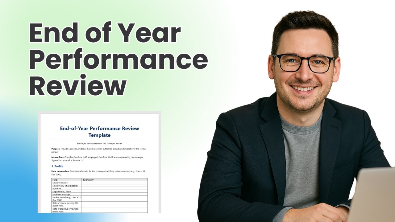 End of Year Performance Review Template (With Examples)
