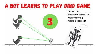 Create a Bot that Learns to Play Chrome Dino Game by Itself in Python, #3: Bot Created