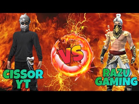 Cissor Yt Vs Razu Gaming || 1 vs 1 Freefire friendly Battle ♥️