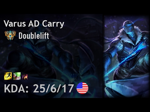 Varus AD Carry vs Jhin - Doublelift - NA Challenger Patch 7.2