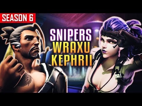 Wraxu (#1 Hanzo) ft. Kephrii (#1 Widowmaker) - SNIPERS Domination  [S6 TOP 500]