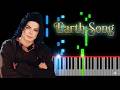 Michael Jackson Earth Song Piano Tutorial