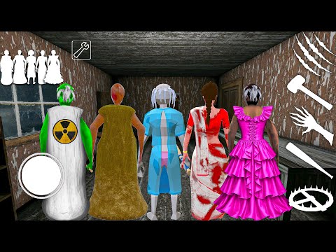 Playing as Granny Remake , Barbie Granny , Mad Granny , Zombie Granny , Kamla in Granny Chapter 1