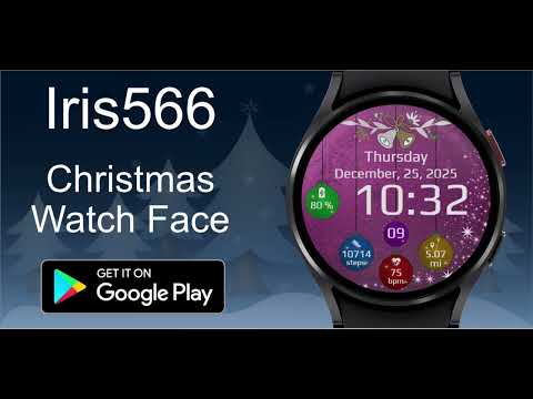Iris566 Christmas Watch Face video thumbnail