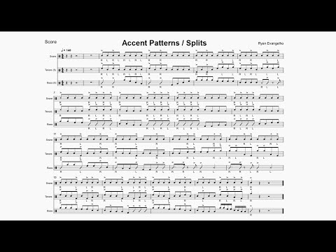 Accent Patterns - Beginner Drumline Exercise