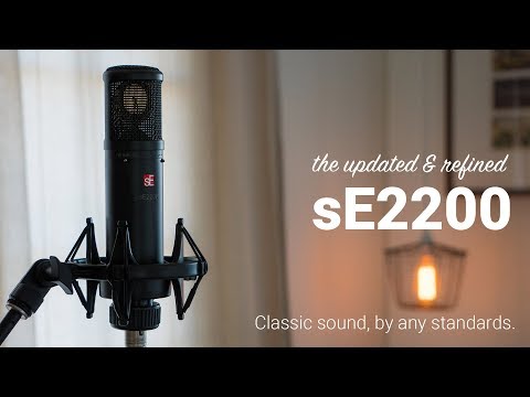 sE Electronics  SE2200 - Large Diaphragm Cardioid Condenser Mic with Shockmount & Filter SE2200-U image 10