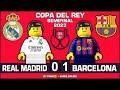 Real Madrid vs Barcelona 0-1 • Copa del Rey 2023 All Goals Highlights • El Clasico in Lego Football