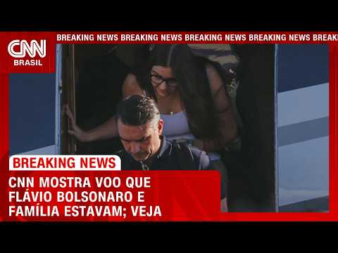 Direto de Miami: CNN mostra voo em que Flávio Bolsonaro e família estavam | LIVE CNN